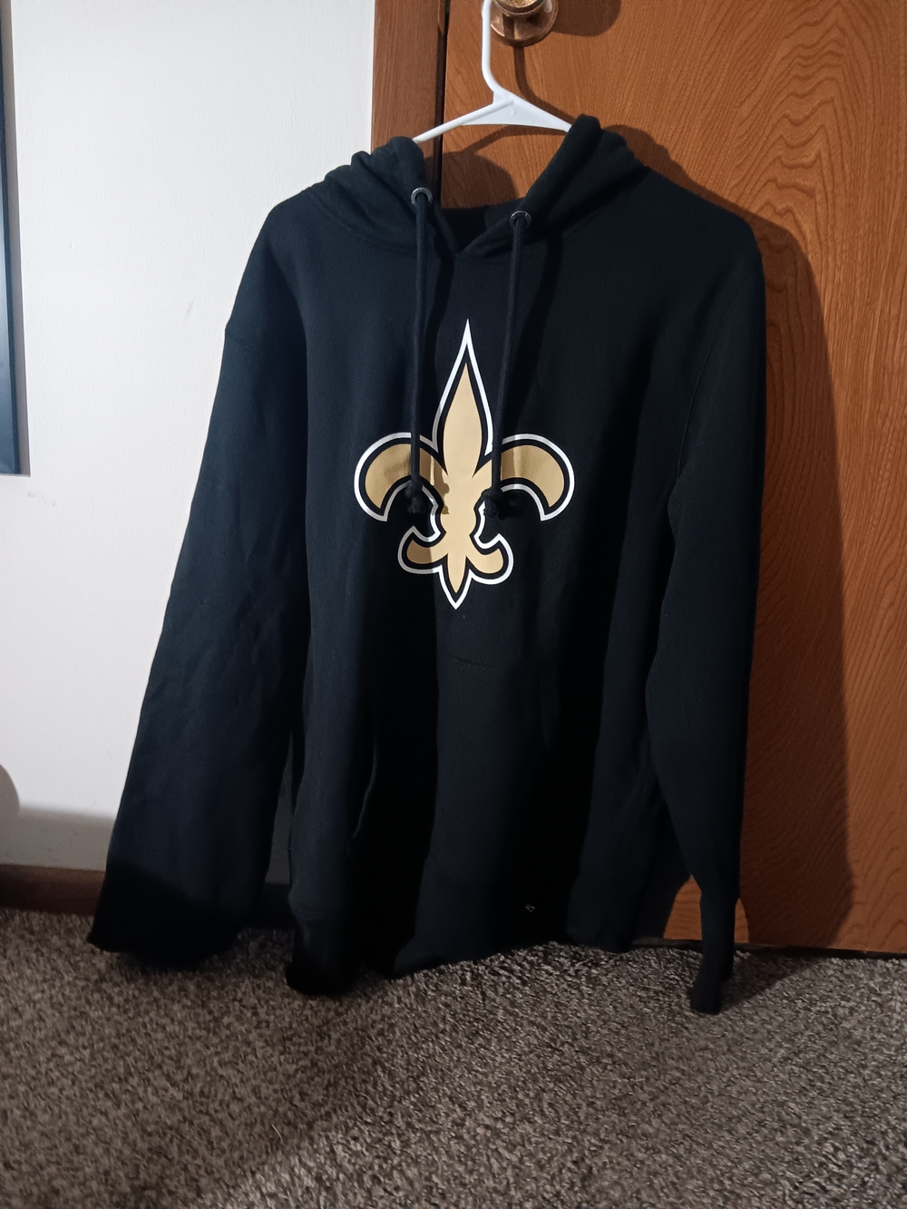 Black Pullover Saints Hoodie